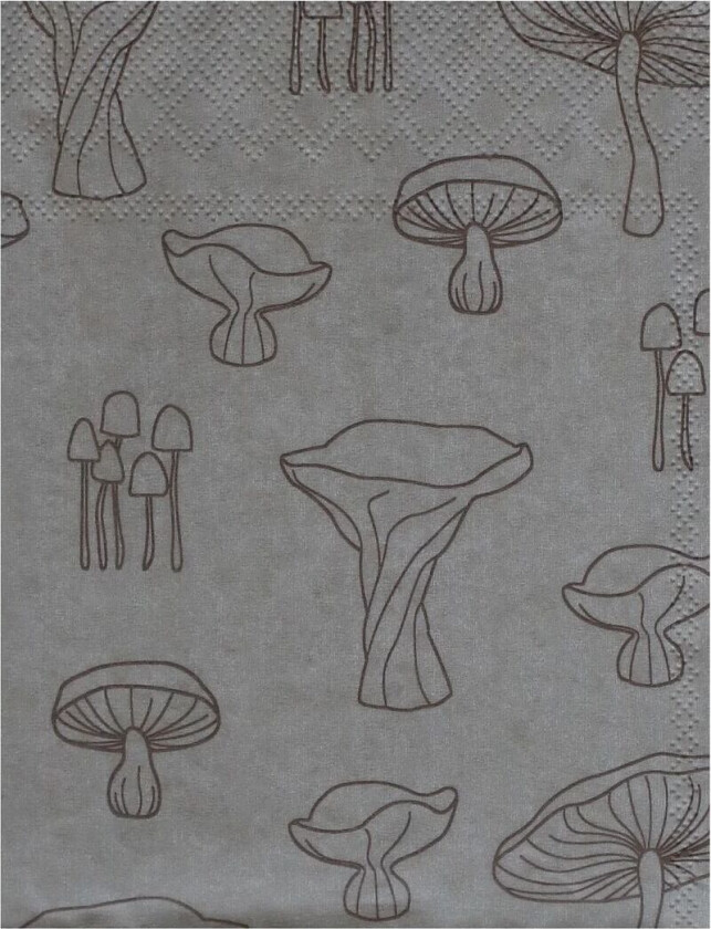 Bilde av Fungi serviett 33 x 33 cm 20-pakning Sand-hazelnut
