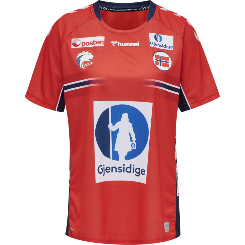 NHF 20 Womans Edition Home Jersey Short Sleeve, håndballtrøye unisex RED