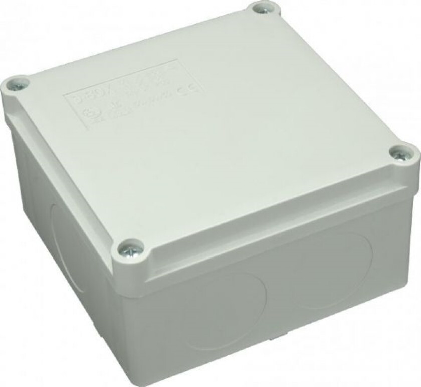 Hermetic surface-mounted box without glands IP56 gray 120 x 80 x 50mm (S-BOX 216)