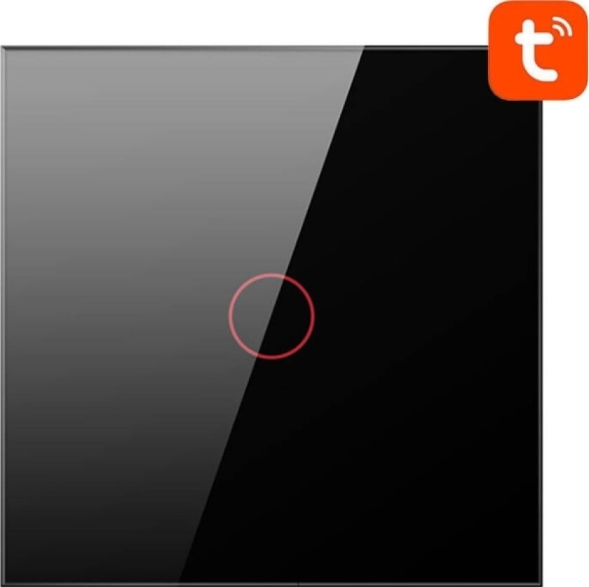 WiFi Touch Light Switch TS02-EU-B1 Single TUYA (black)