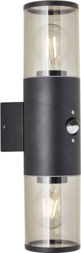 Vegglys Brilliant Sergioro Supergirl Bevegelsesdetektor Svart 20 W