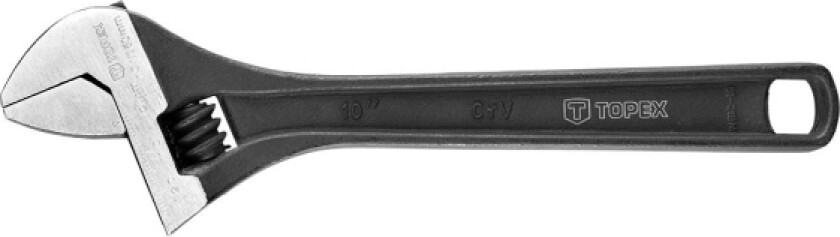 justerbar svensk skiftenøkkel 250 mm stålhåndtak (35D557)