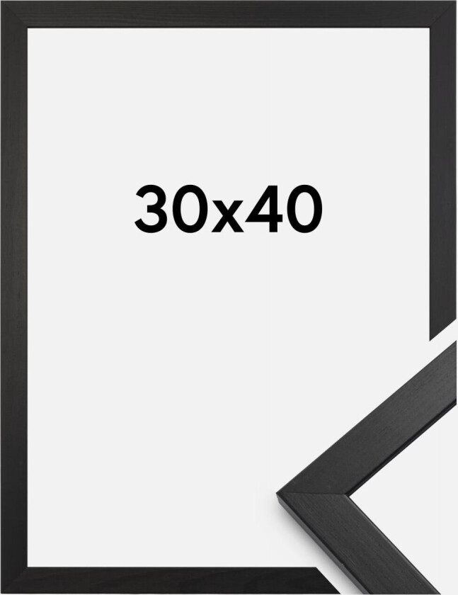 Ramme Stilren Akrylglass Svart 30x40 Cm