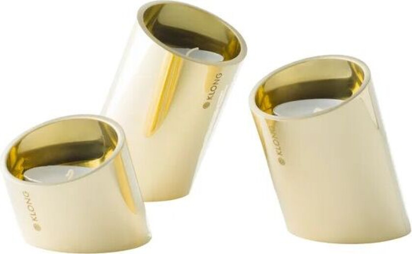 KLONG Tipp Lyslykt 3 deler Messing