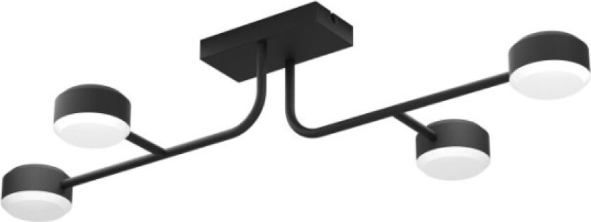 CLAVELLINA LOFT 4X800LM DÆMPB. 890X465 3000K SORT