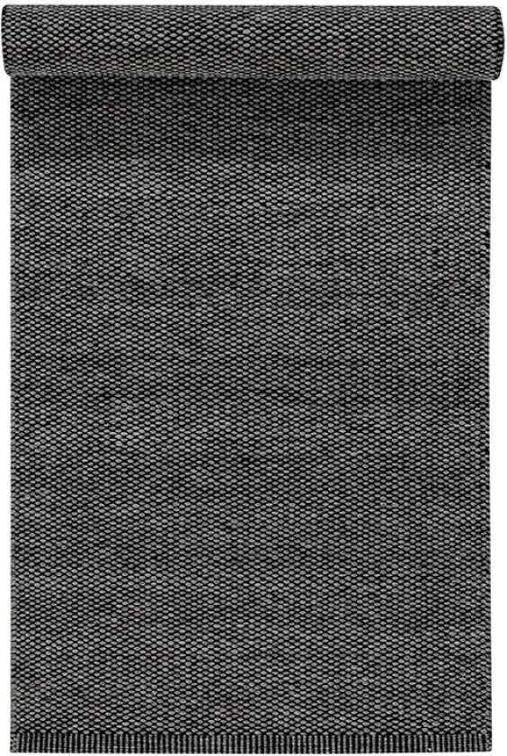 Lea ullteppe svart 80x240 cm