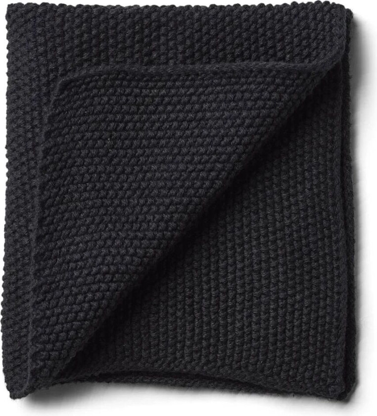 Knitted oppvaskklut 28 x 28 cm Coal