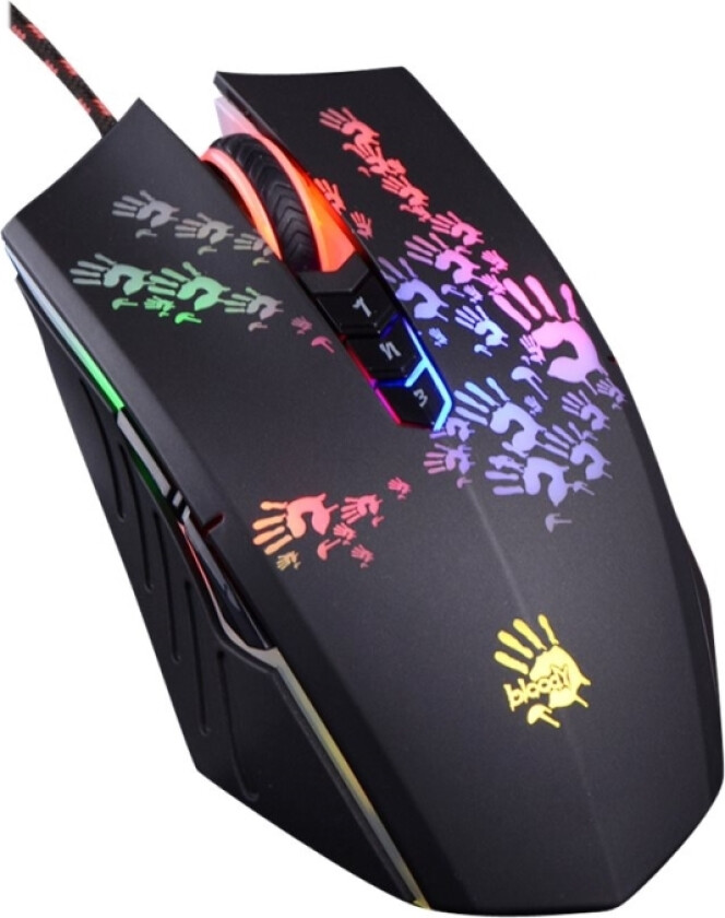 A4Tech Bloody Gaming A60 - Mus - høyrehendt - optisk - 8 knapper - kablet - USB