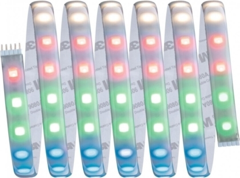 RGBW Individual strip, Universale lysstriper, Innendørs, Ambience, Sølv, Plast, IP44