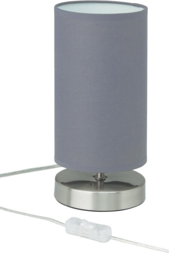 Claire 13247/22 Sengelampe Energisparepære, Halogen E14 40 W Grå