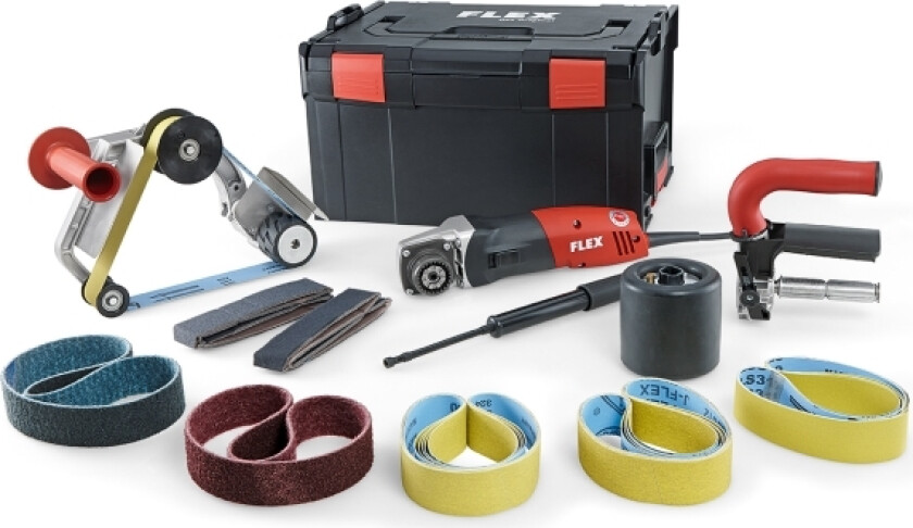 Bilde av Flex BSE 14-3 INOX Set, Eksentersliper, Svart, Rød, 1000 RPM, 3500 RPM, 1,9 cm, AC