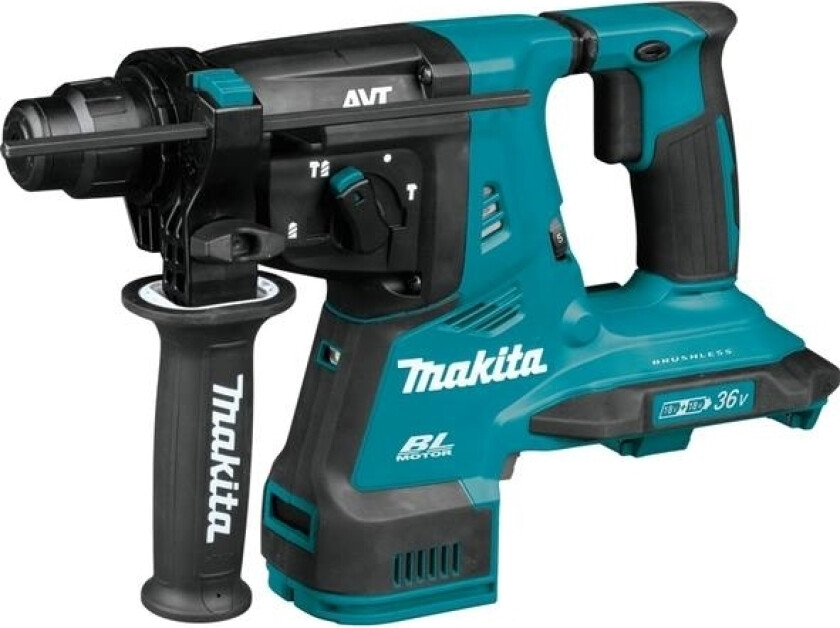 MAKITA BORE- OG SMIDEDREV SDS-PLUS 2x18V 2,8J AVT UTEN BATTERIER OG LADER DHR282ZU - Uten batteri og opplader