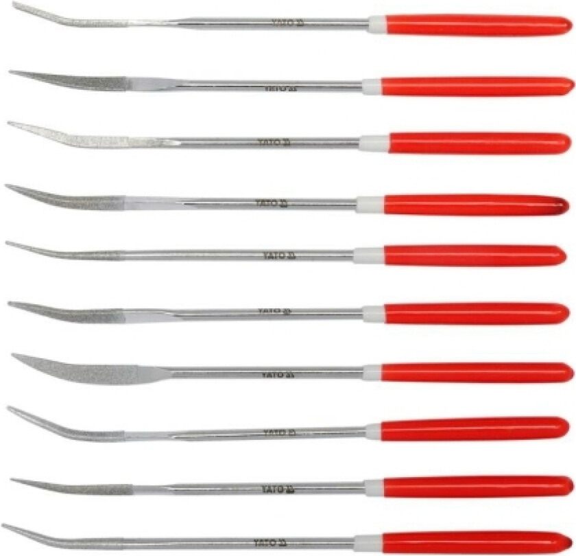 Bilde av Yato Diamond nålefiler 3x140x30mm 10 stk. YT-6146