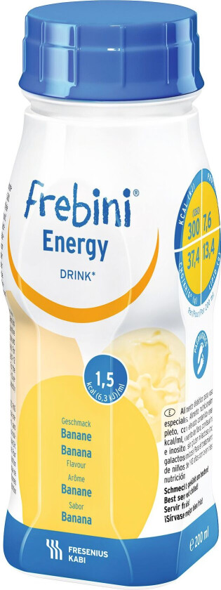 Energy Drink, Næringsdrikk banan, 4x200 ml