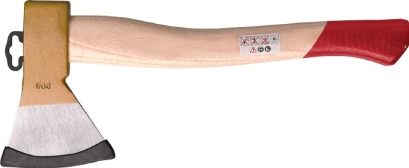 453118, Enkel øks, hakke, tre, 1 stk, rød, tre