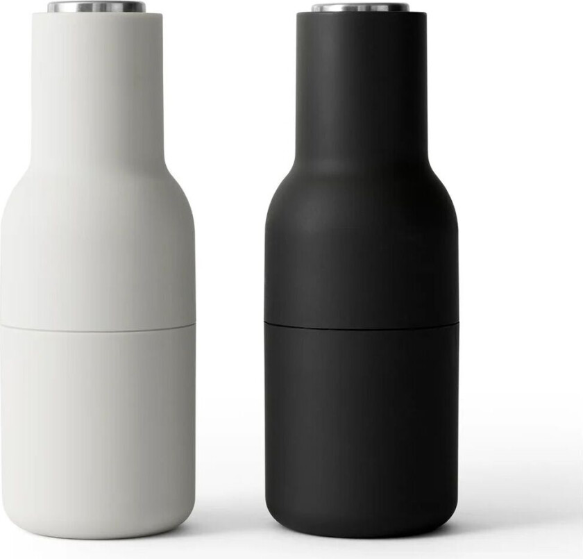 Bottle Grinder salt og pepperkvern Ash-carbon (stållokk)