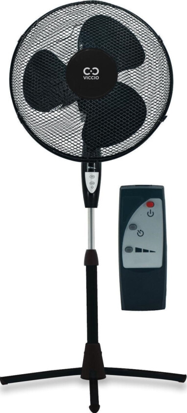 FFA4058RCK VICCIO GULVVIFTE MED FJERNKONTROLL SORT