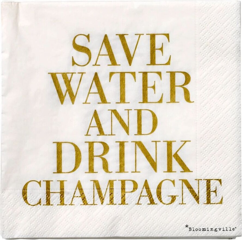 Save water serviett 20-pakning 33x33 cm