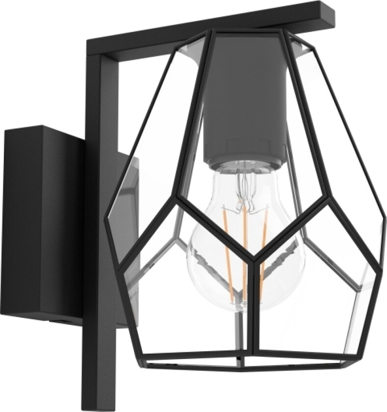 MARDYKE, Overflatebehandlet, 1 ampuller, E27, IP20, Sort