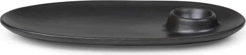 Flow frokosttallerken 14x23,5 cm Black