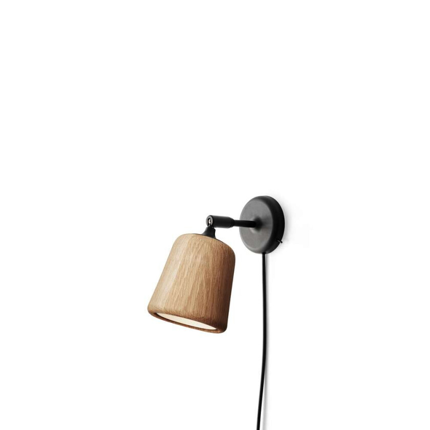 Material vegglampe Natural oak