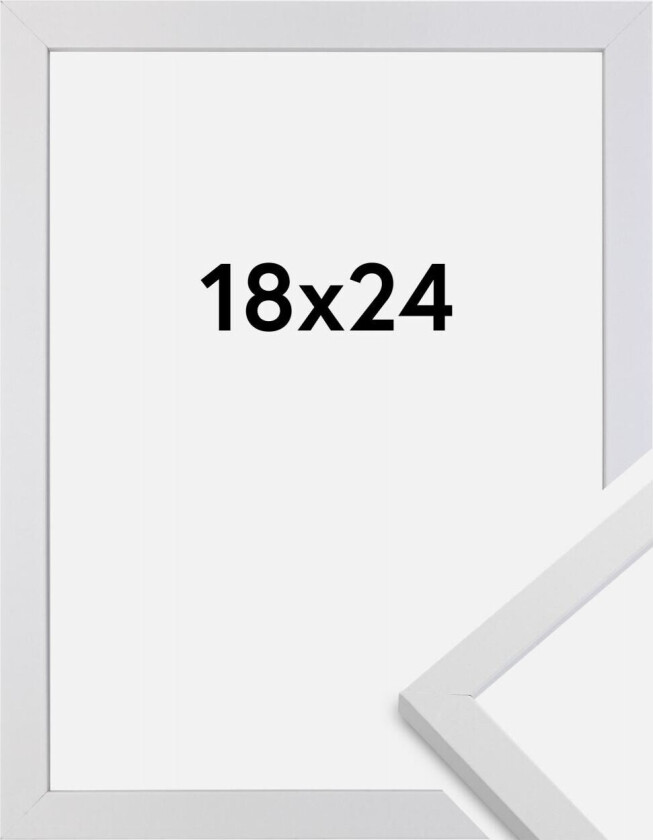 Ramme Trendy Hvit 18x24 Cm