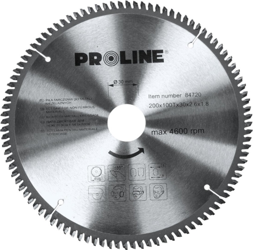 Pro-Line Sirkelsag 205x30mm 100 tenner. - 84721