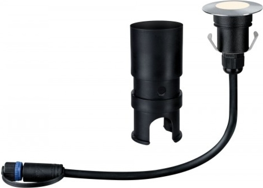 939.51, Gulvlys, Sort, Sølv, Plast, Rustfritt stål, IP65, Fasade, III