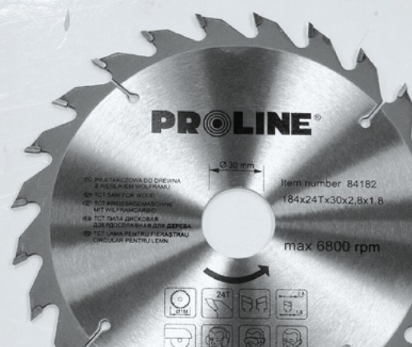 Pro-Line Hårdmetall-spiss sirkelsag for tre 130x20mm 24 tenner. - 84132