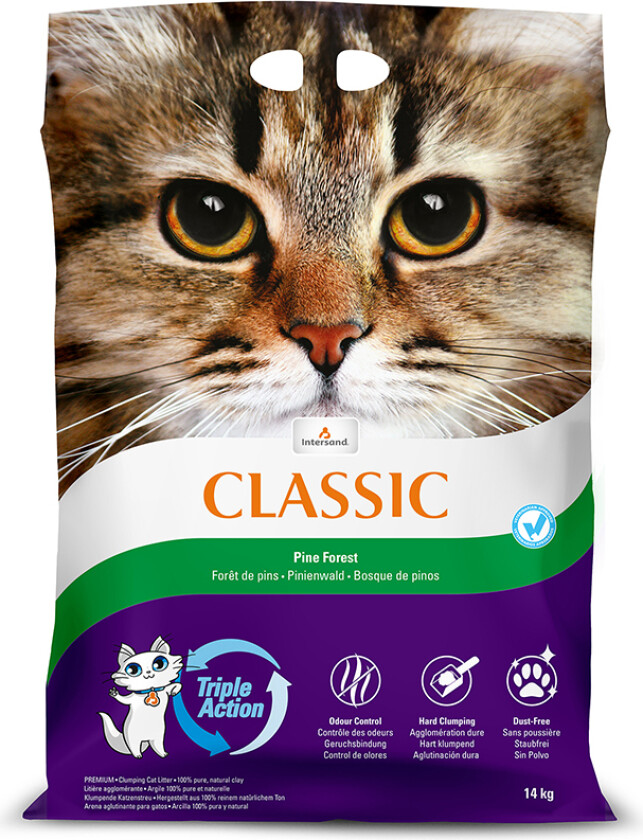 Intersand Classic Kattesand Furuskog - 14 kg
