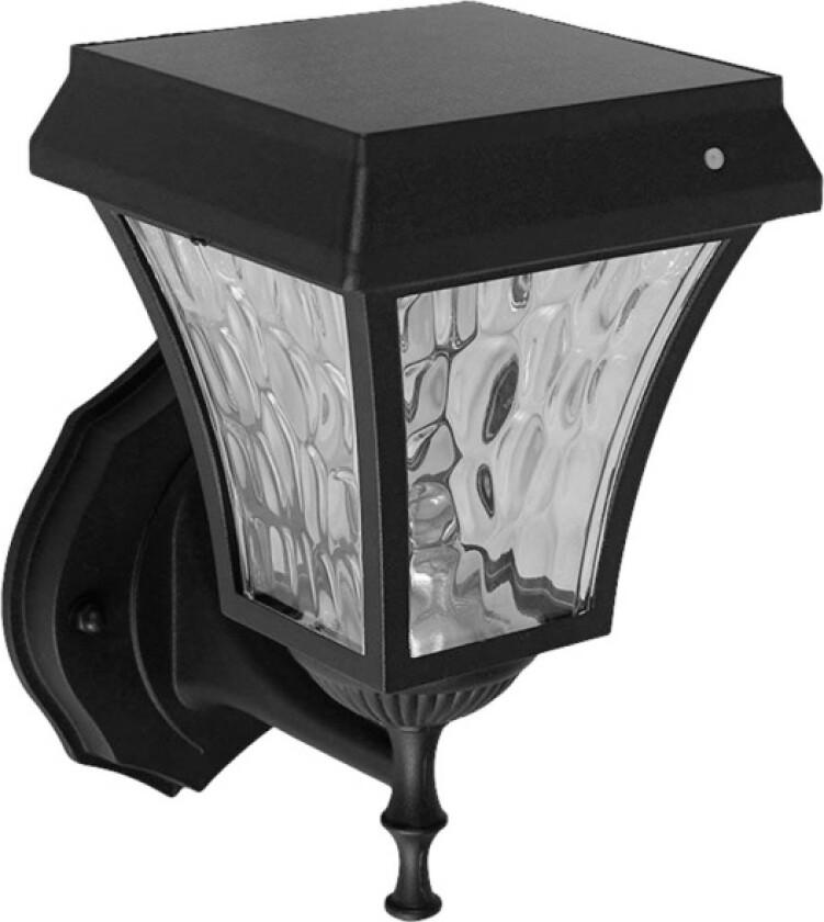 Solar-væglampe VT-982-S 2889 LED (RGB) 2.00 W Varmhvid, Naturlig hvid , Koldhvid Sort (mat)