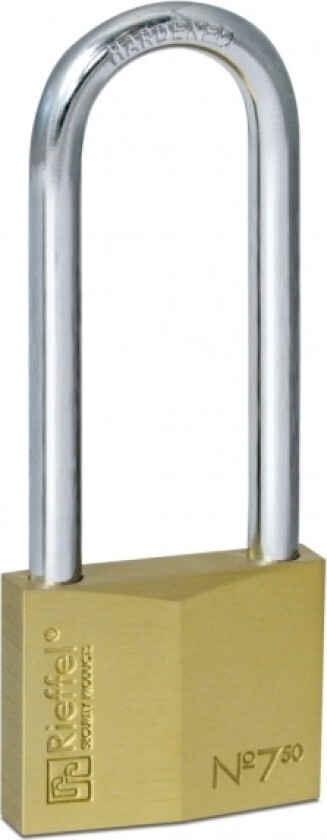Rieffel 7/50 HB76 SB, Tradisjonell, Nøkkellås, Bruk flere nøkler, Messing, Messing, Stål