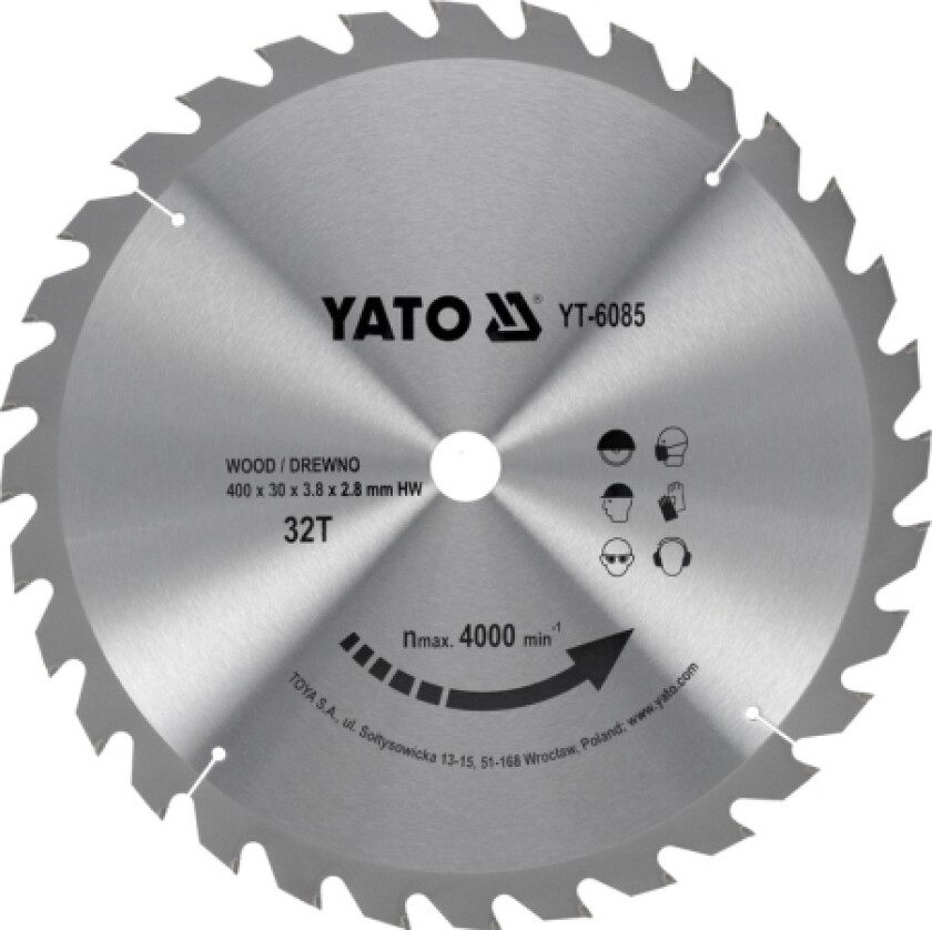 SIRKELSAG 400x30mm 32-TENNER 6085