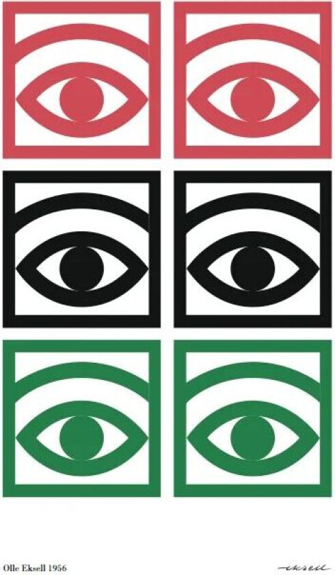Ögon fargeplakat 50x70 cm