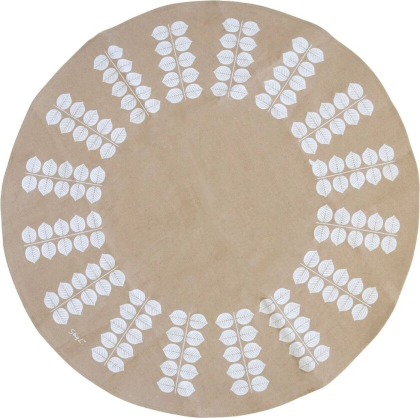 Stig L Berså juletreteppe Ø 110 cm Natur-hvit