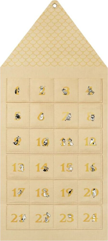 Moominhouse adventskalender 45x100 cm Beige