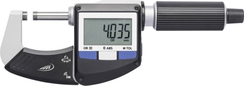 HELIOS PREISSER IP65 186641060 Micrometer Med digitalt display 0 - 25 mm Aflæsning: 0.001 mm