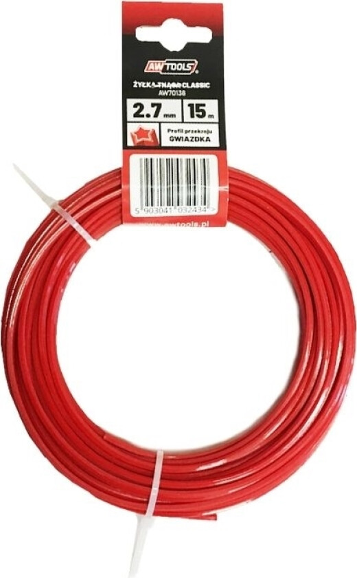 AWTools Classic skjærelinje 2,7 mm 15 m rund (AW70124)