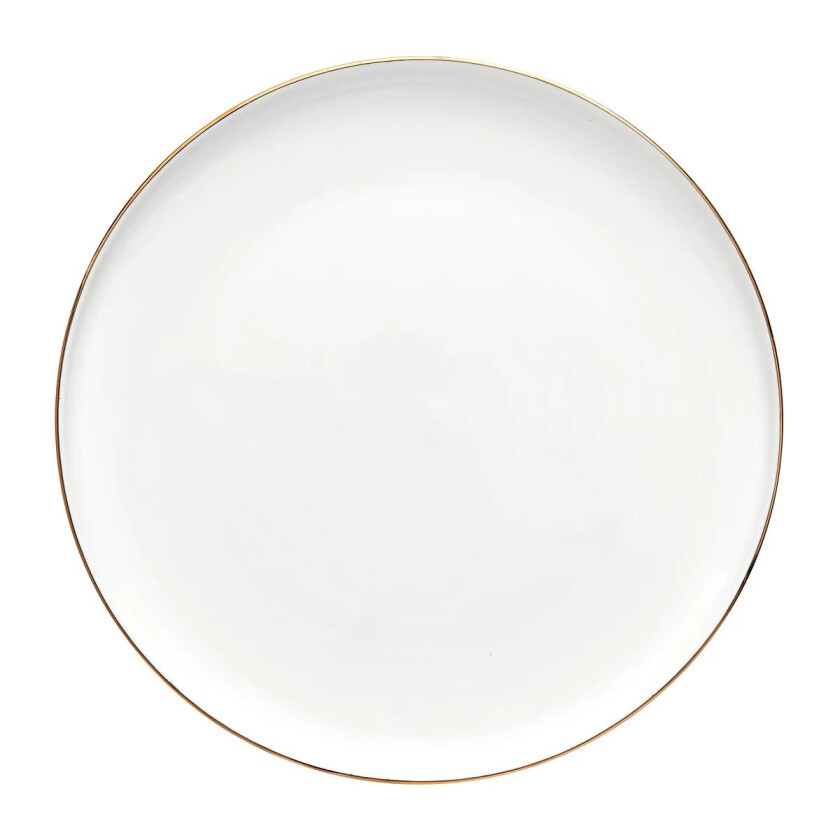 Clara tallerken Ø 26 cm White-light gold