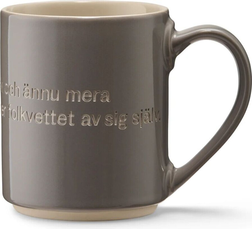 Astrid Lindgren kopp, ge barnen kärleik grå-svensk