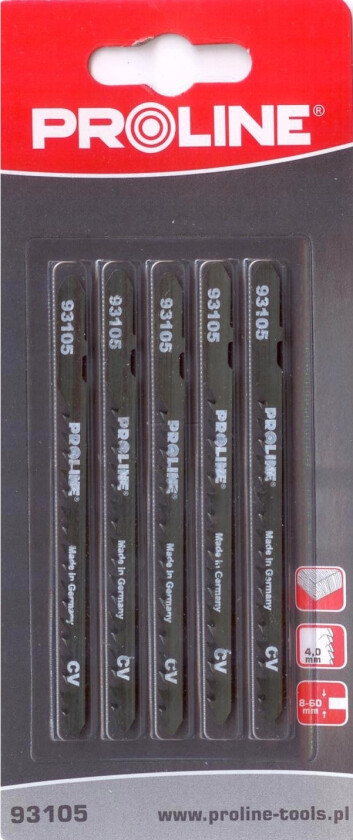 Proline stikksagblad 5 stk 100 mm 6TPI type U - 93405