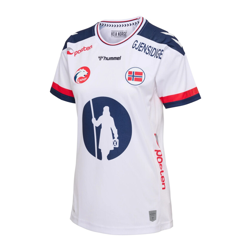 NHF 22 Womans 3rd Jersey S/S Jr, håndballtrøye junior White