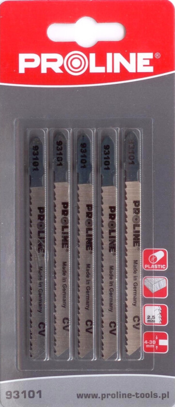 Proline stikksagblad 5 stk 100 mm 10TPI type T - 93101