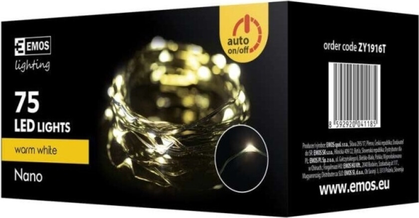 Emos 75 LED varmhvite juletrelys