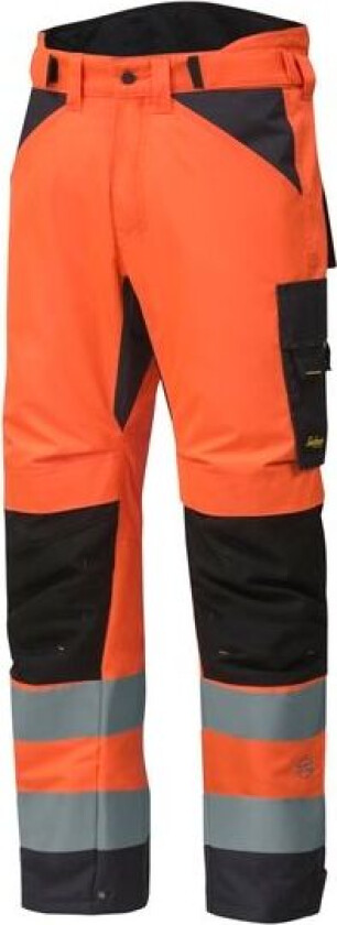 Vinterbukse high-vis oransje/grå str L