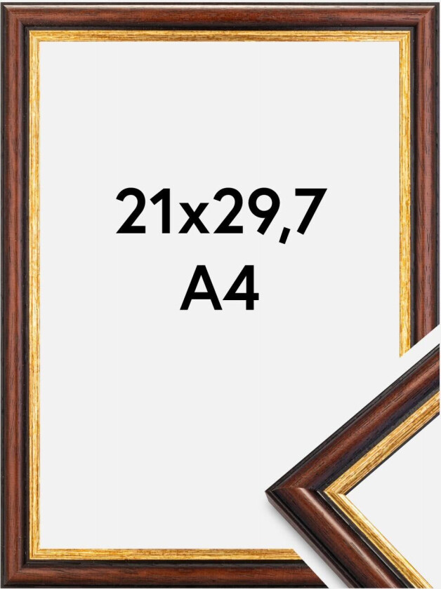 Ramme Siljan Akrylglass Brun 21x29,7 Cm (A4)