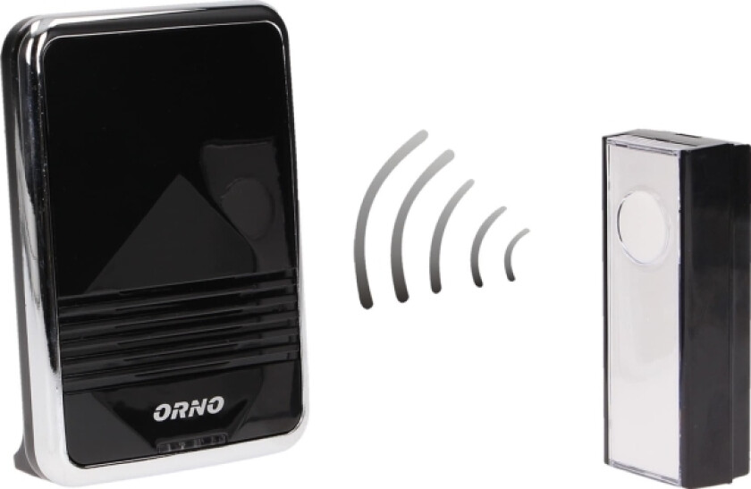 ORNO CALYPSO II DC trådløs ringeklokke, batteri, læringssystem, 36 lyder, 300m ELLER-DB-QS-158
