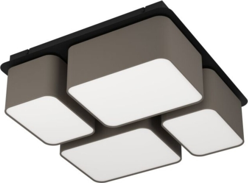 Mordazo, 4 ampuller, E27, IP20, Antrasitt, Sort, Brun