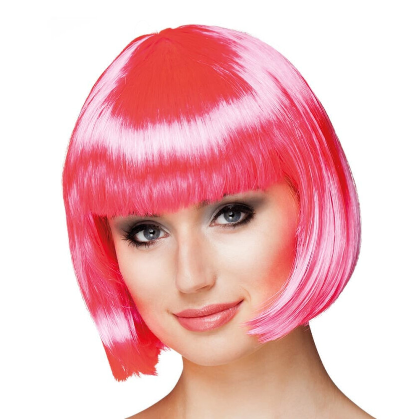 Parykk Cabaret Neon Rosa