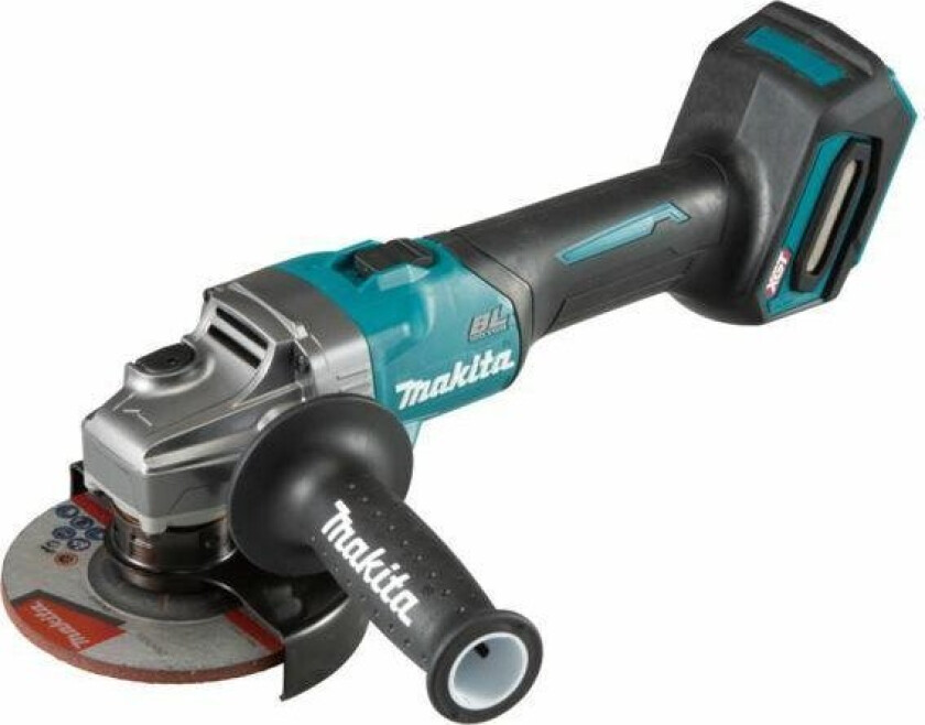 MAKITA VINKELSLIPPER 40Vmax XGT 125mm UTEN BATTERI OG LADER GA005GZ01 - Uten batteri og opplader